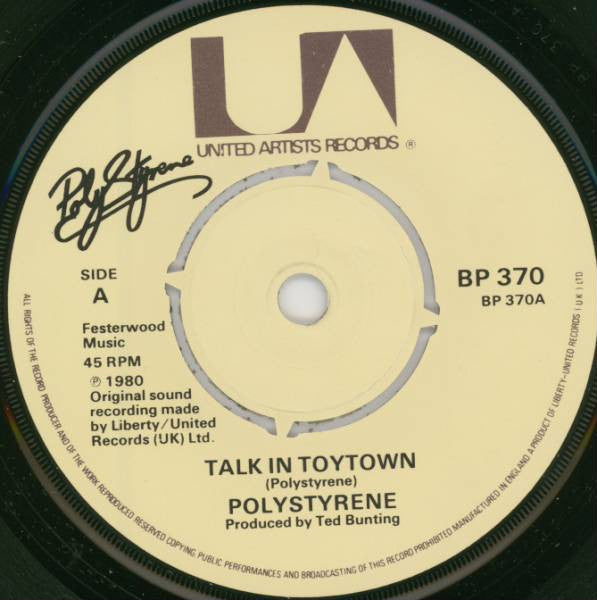Poly Styrene : Talk In Toytown (7")