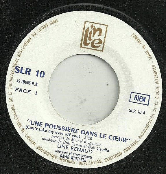 Line Renaud : Rose De Mai / Une Poussière Dans Le Cœur (7", Single)