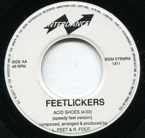 The Feetlickers : De Stuk Gedanste Schoentjes (7", Single)