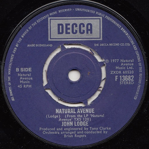 John Lodge : Say You Love Me (7")