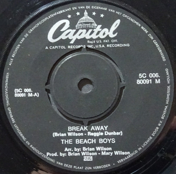 The Beach Boys : Break Away (7", Single)