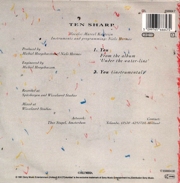 Ten Sharp : You (7", Single)