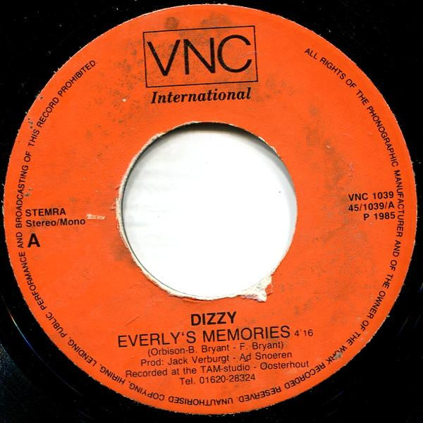 Dizzy (24) : Everly's Memories (7", Single)