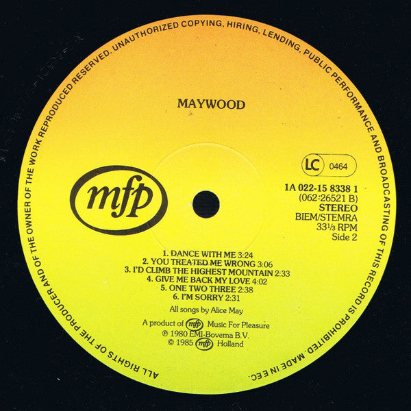 Maywood : Maywood (LP, Album, RE)