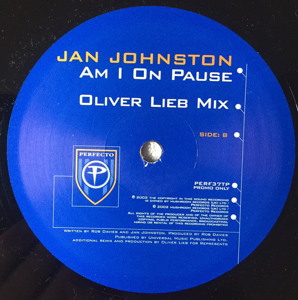 Jan Johnston : Am I On Pause (2x12", Single, Promo)