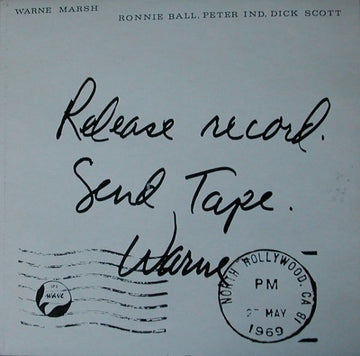 Warne Marsh : Release Record. Send Tape. (LP, Album)