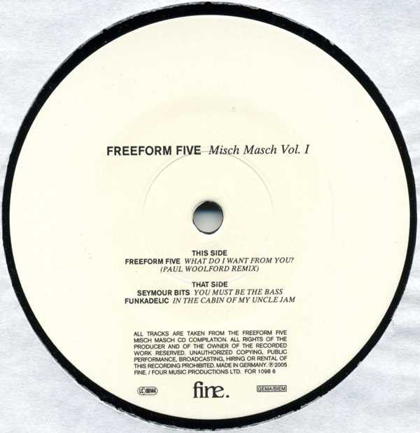 Various : Freeform Five Misch Masch Vol. I (12", Comp)