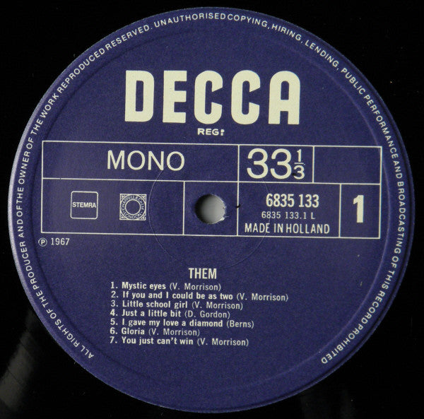 Them (3) : The "Angry" Young Them! (LP, Album, Mono, RE)