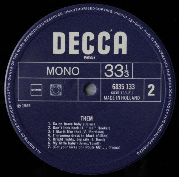 Them (3) : The "Angry" Young Them! (LP, Album, Mono, RE)