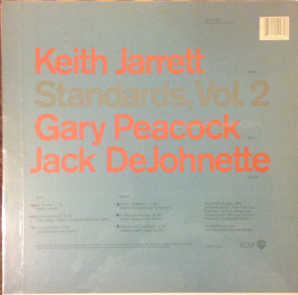 Keith Jarrett, Gary Peacock, Jack DeJohnette : Standards, Vol. 2 (LP, Album)