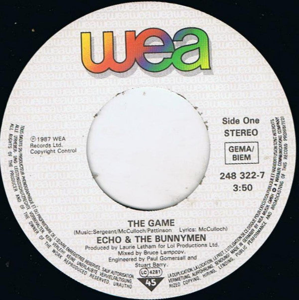 Echo & The Bunnymen : The Game (7", Single)