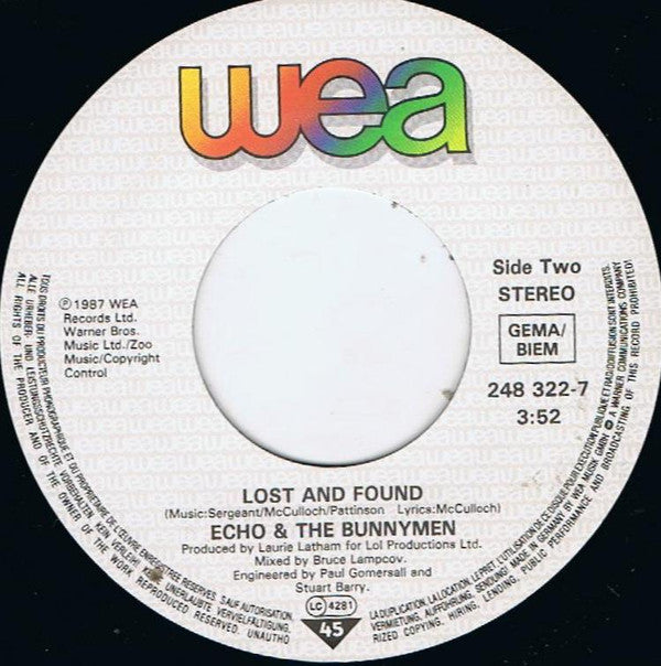 Echo & The Bunnymen : The Game (7", Single)