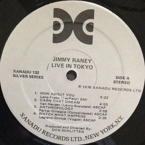 Jimmy Raney : Live In Tokyo (LP, Album)