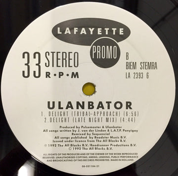 Ulanbator : Kitchikilyaya / Delight (12")