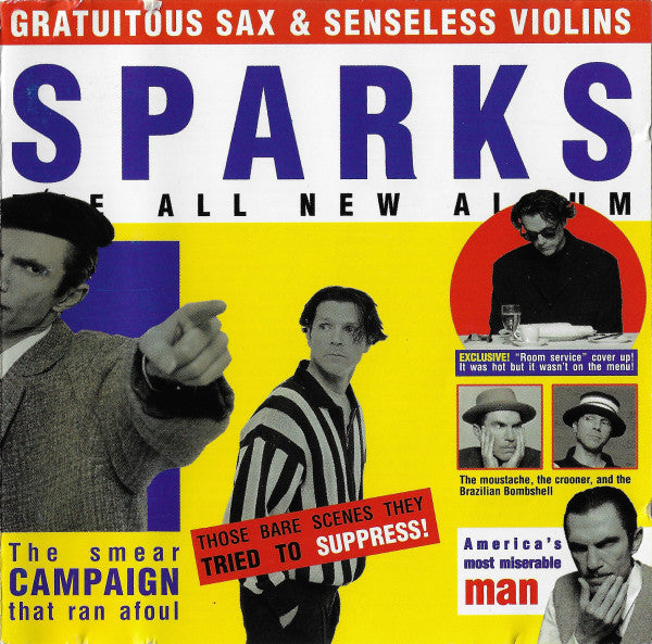 Sparks : Gratuitous Sax & Senseless Violins (CD, Album)