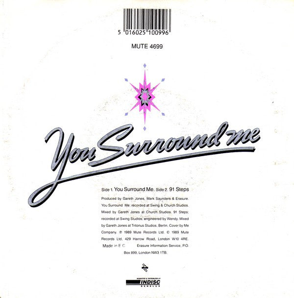 Erasure : You Surround Me (7")
