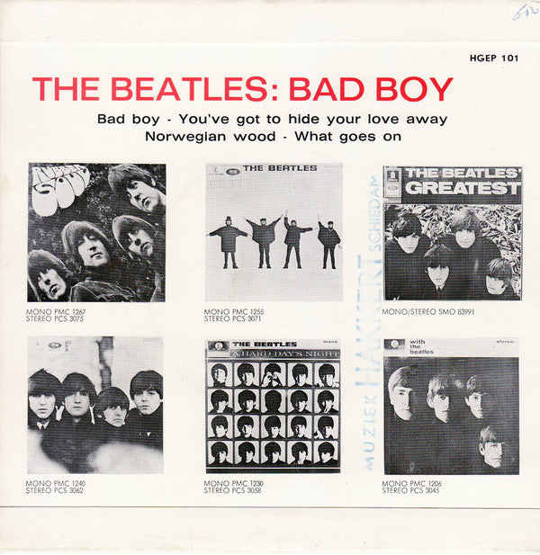 The Beatles : Bad Boy (7", EP)
