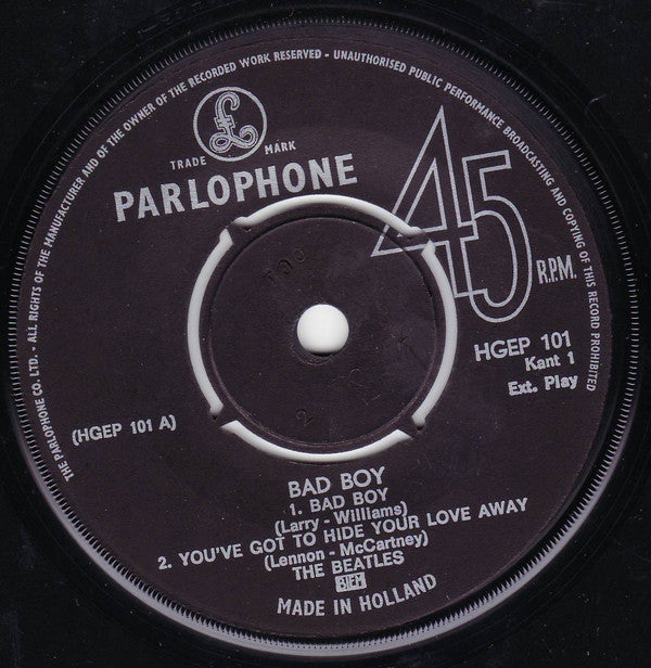 The Beatles : Bad Boy (7", EP)