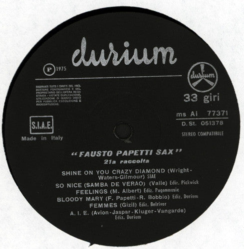 Fausto Papetti : 21ª Raccolta (LP, Album, Gat)