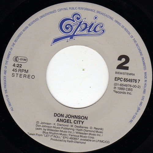 Don Johnson : Tell It Like It Is (7", Single)