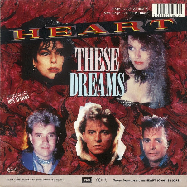 Heart : These Dreams (7", Single)