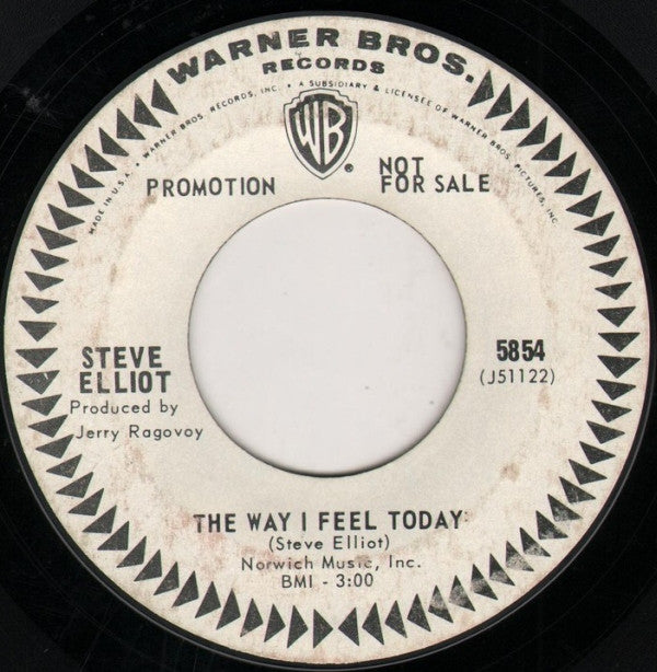 Steve Elliot (5) : I Wonder (7", Single, Promo)