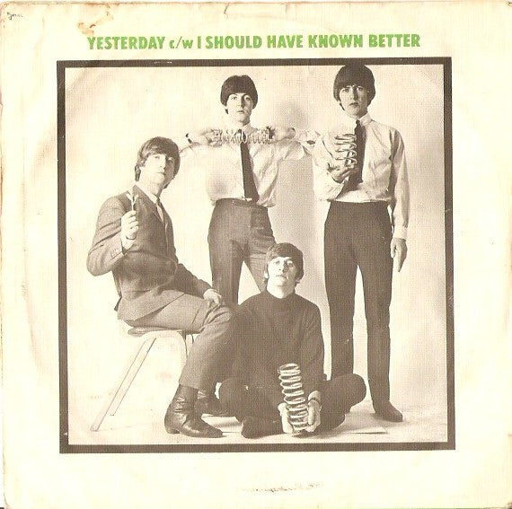 The Beatles : Yesterday c/w I Should Have Known Better (7", Single)