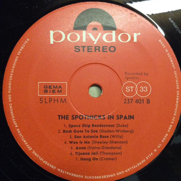 The Spotnicks : The Spotnicks In Spain (Bailemos Con Los Spotnicks) (LP, Album)
