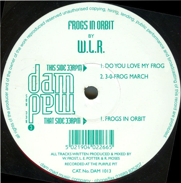 W.L.R. : Frogs In Orbit (12")