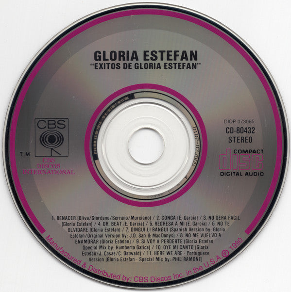 Gloria Estefan : Exitos De Gloria Estefan (CD, Comp, RP)