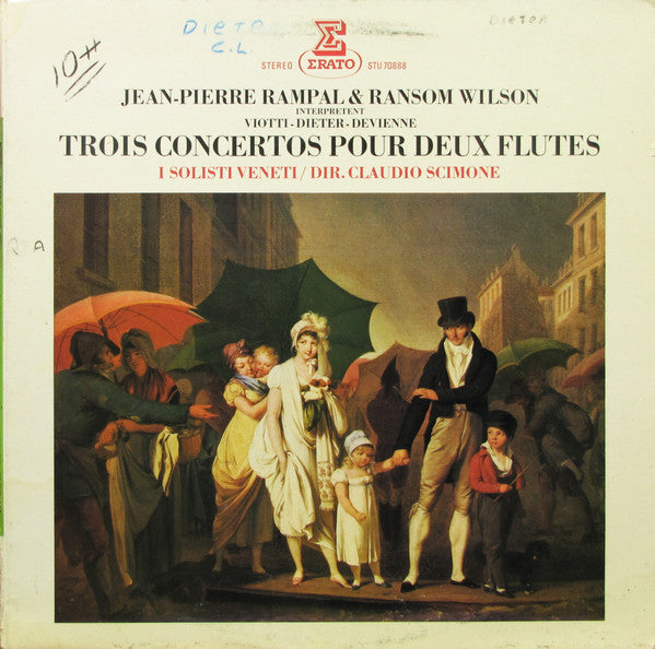 Jean-Pierre Rampal, Ransom Wilson, I Solisti Veneti, Claudio Scimone : Trois Concertos Pour Deux Flutes / Three Concertos For Two Flutes (LP, Gat)