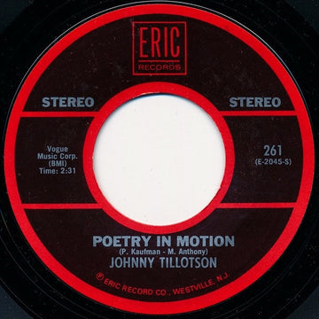 Johnny Tillotson : Poetry In Motion / Send Me The Pillow You Dream On (7", Mono)