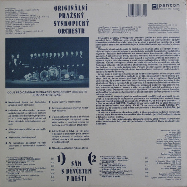 Originální Pražský Synkopický Orchestr : Sám S Děvčetem V Dešti (LP, Album)