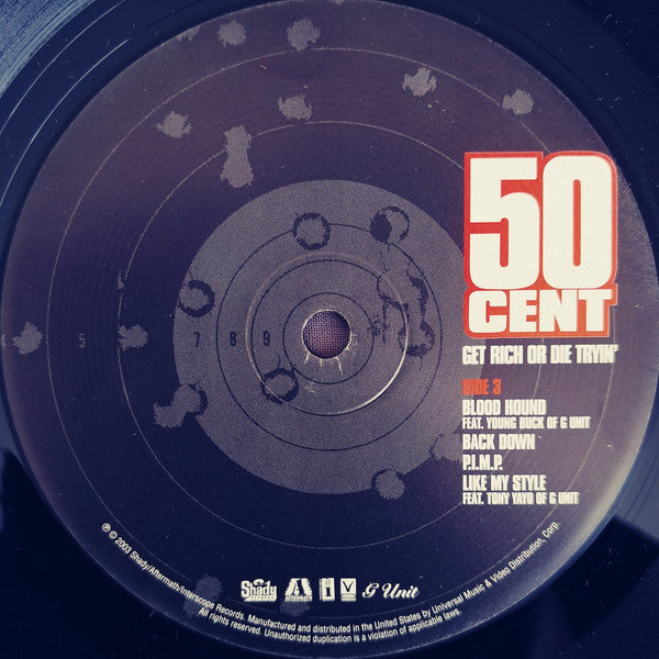 Buy 50 Cent : Get Rich Or Die Tryin' (2xLP, Album) Online for a