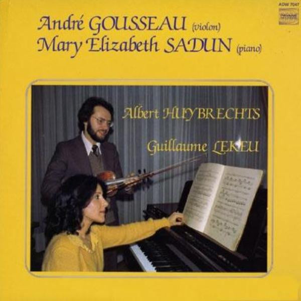 André Gousseau, Mary Elizabeth Sadun : Sonatas For Violin And Piano (LP)