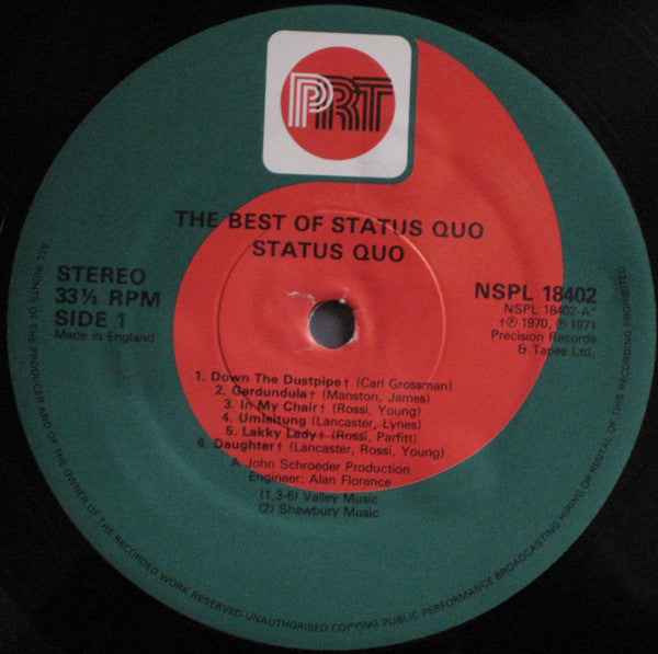 Status Quo : The Best Of Status Quo (LP, Comp, RE)