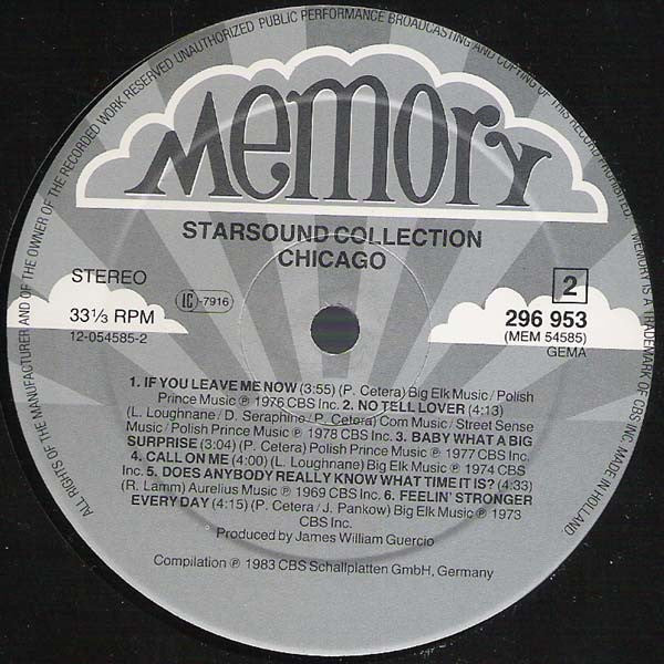 Chicago (2) : Starsound Collection (LP, Comp, Hal)