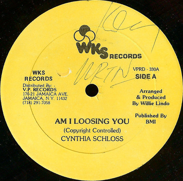 Cynthia Schloss : Am I Loosing You (12")