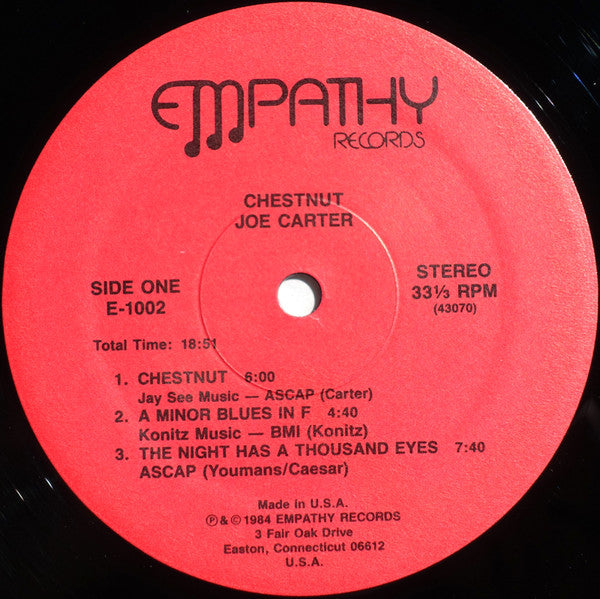 Joe Carter (6) : Chestnut (LP, Album)