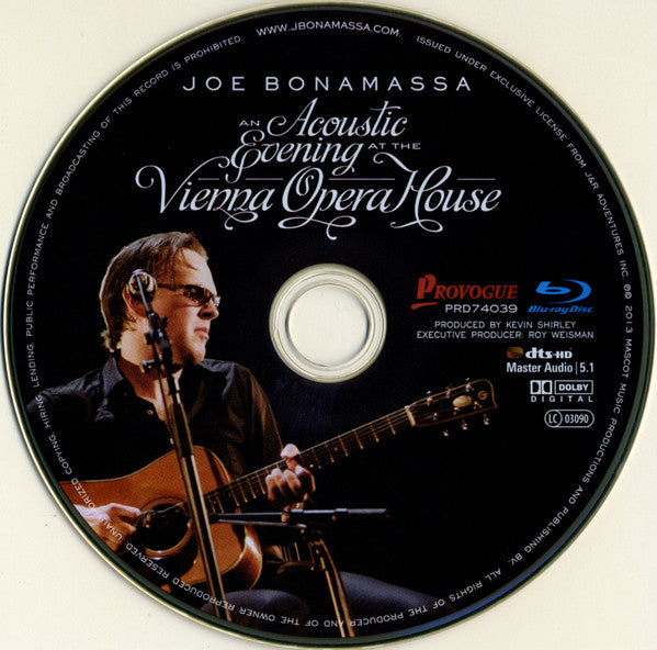 Joe Bonamassa : An Acoustic Evening At The Vienna Opera House (Blu-ray, Multichannel, PAL)