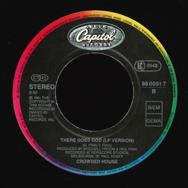 Crowded House : Four Seasons In One Day (7", Single)
