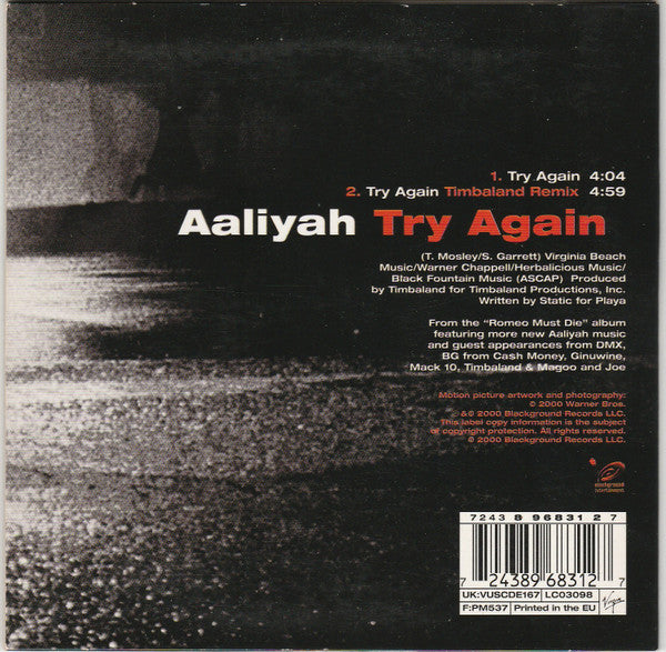 Aaliyah : Try Again (CD, Single, Car)