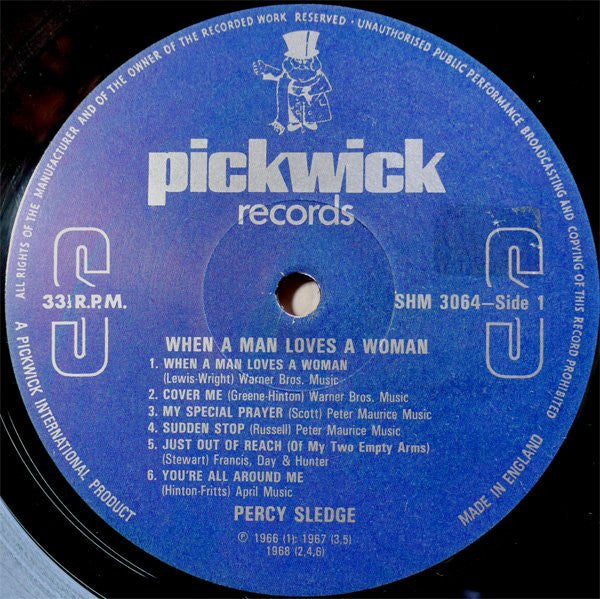 Percy Sledge : When A Man Loves A Woman (LP, Comp)