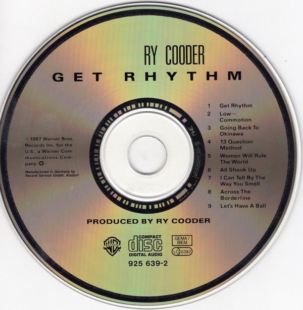 Ry Cooder : Get Rhythm (CD, Album, RP)