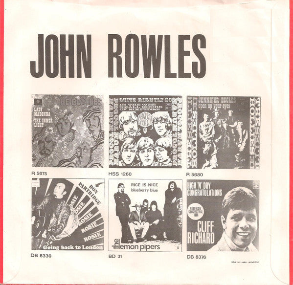 John Rowles : If I Only Had Time / Now Is The Hour (7")