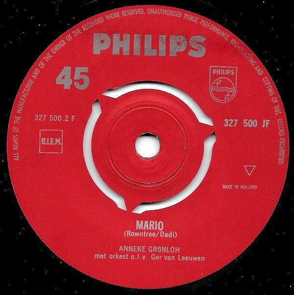 Anneke Grönloh : Soerabaja / Mario (7", Single)