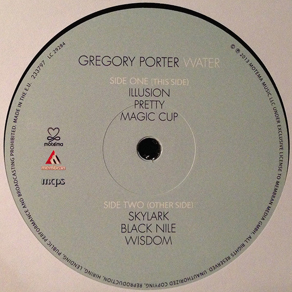 Gregory Porter : Water (2xLP, Album, 180 + CD, Album)