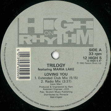 Trilogy (32) Featuring Maria Lake : Loving You (12")