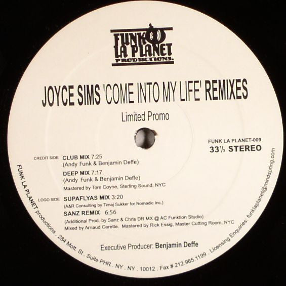 Joyce Sims : Come Into My Life (Remixes) (12", Ltd, Promo)