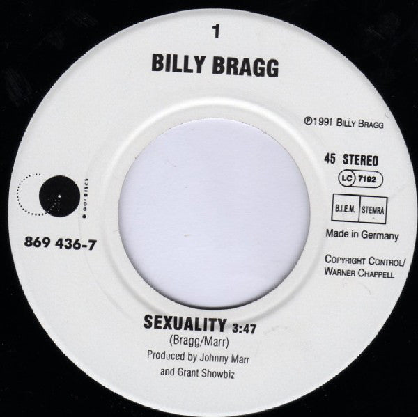 Billy Bragg : Sexuality (7", Single)